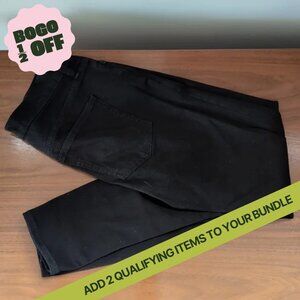 J. Crew Jeans 8" Toothpick Black Size 28 EUC